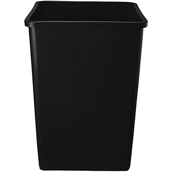 140 Qt. 35 Gallon 132 Liters Black Square Trash Can. Kitchen Garbage Can Recycle Bin Trash Can Outdoor$$Storage
