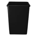 thumbnail image 1 of 140 Qt. 35 Gallon 132 Liters Black Square Trash Can. Kitchen Garbage Can Recycle Bin Trash Can Outdoor, 1 of 5