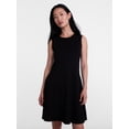 thumbnail image 1 of Scenario Women's and Women's Plus Fit and Flare Mini Dress, Sizes XS-4X, 1 of 6