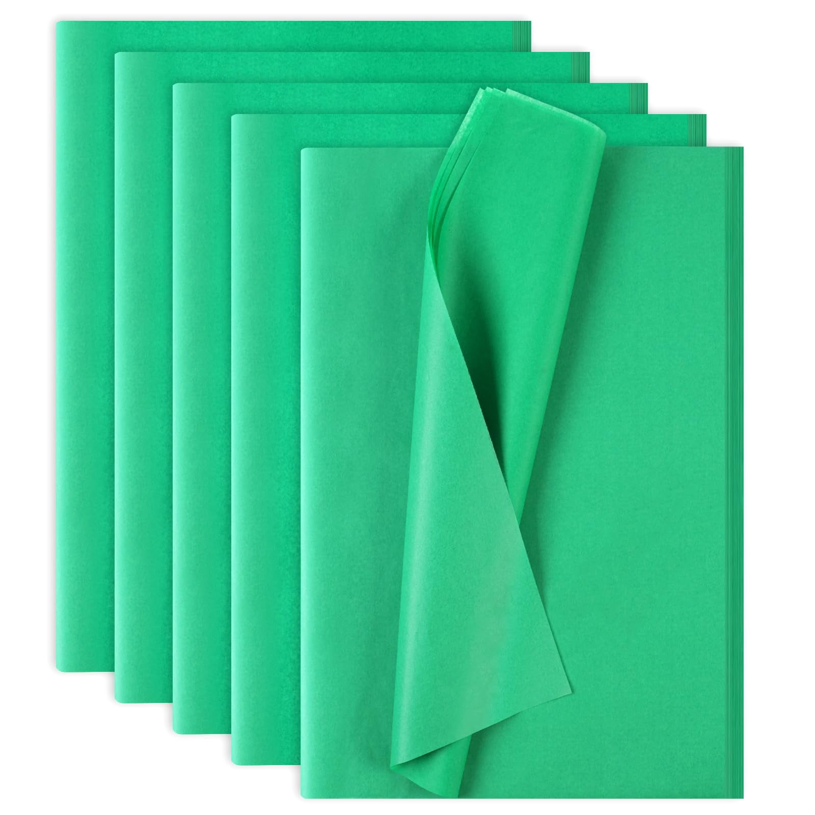 140 Sheets Tissue Paper – 14 x 20 Inch, Bulk for Gift Wrapping, Wedding, Birthday, DIY Crafts, Arts, Decor, Available in Black, Blue, Green, Pink, and White