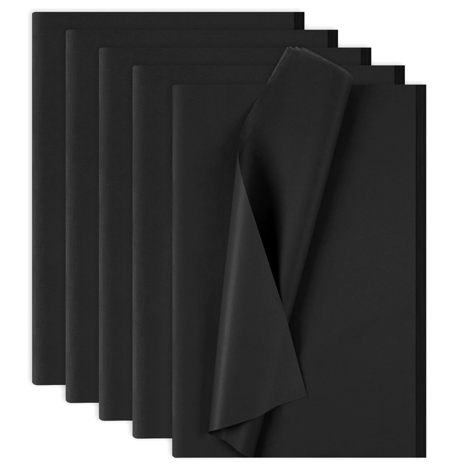 140 Sheets Tissue Paper – 14 x 20 Inch, Bulk for Gift Wrapping, Wedding, Birthday, DIY Crafts, Arts, Decor, Available in Black, Blue, Green, Pink, and White