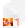 thumbnail image 1 of 140 Sheets White Tissue Paper for Gift Bags, 20 x 14 inch Acid Free White Wrapping Tissue Paper Bulk for Gift Package, Storage, Christmas Wedding Birthday Mother's Day Party Decor Art Craft, 1 of 4