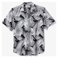 thumbnail image 1 of $ 140 Tommy Bahama Coast Jungle Bay Shirt BT325816 Polyester Carbon Grey XLT, 1 of 2