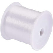 140 Yards Clear Invisible Craft Nylon Thread 0.2mm Monofilament Fishing Line Bead String Cord for Gemstone Jewelry DIY Making Bracelet Hanging Decoration Sewing Quilting Hair Weaving DIY