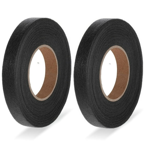 140 Yards Hemming Tape for Pants, 2 Rolls 1" Iron on Hemming Tape for Hemming, No Sew Hemming Tape, Double Sided Fusing Hem Tape for Curtain, Pants, Clothes(Black)