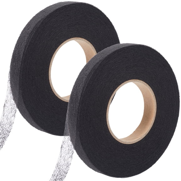 140 Yards Iron on Hem Tape 2 Rolls 1.5cm Wide Adhesive No Sewing Fusing Wonder Web Fusible Stitch Witchery Hemming Tapes
