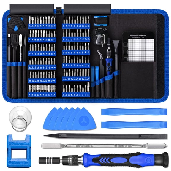 140 in 1 Precision Screwdriver Set, Magnetic Repair Tool Kit with Bits for Cell Phone, Laptop and Electronics Repair