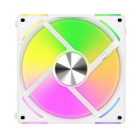 140 x 142 x 25 in. White Single Fan
