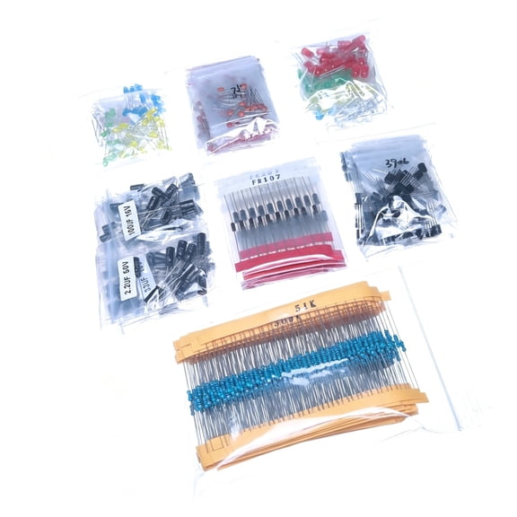 1400/1500Pcs Electronics Component Assortment Set Capacitors Led Diode Resistor Transistor Accessoreis