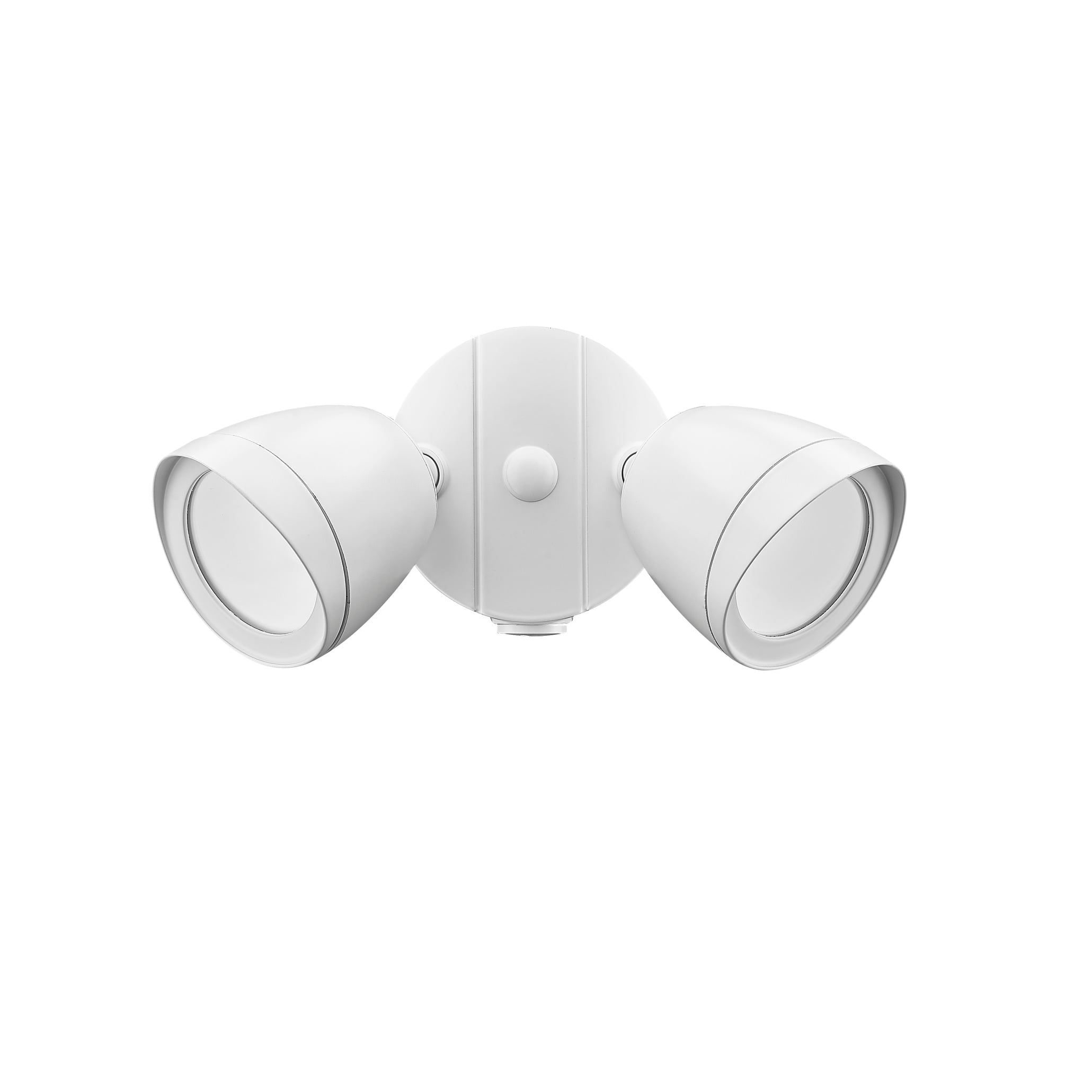Matte White Dual Head LED Outdoor Security Flood Light