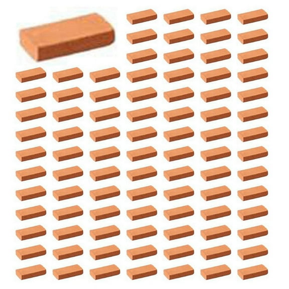 1400 Pieces Mini Bricks for Landscaping Miniature Bricks Brick Wall Small Bricks for Garden Parts,1/35 Scale