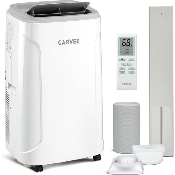 14000 BTU 3-in-1 Portable Air Conditioner, Cools Rooms Up to 75 Sq.Ft, Full Auto Oscillation Portable AC with Dehumidifier Fan, Self-Evaporative Quiet 52dB, Complete Window Installation Kit