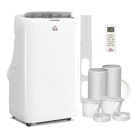14000 BTU Inverter Portable Air Conditioner, Dual Hose AC Unit with Cool Dehumidifier Fan, Covers Up to 700 Sq Ft, 24H Timer, Sleep Mode, Remote Control, Window Kit Included