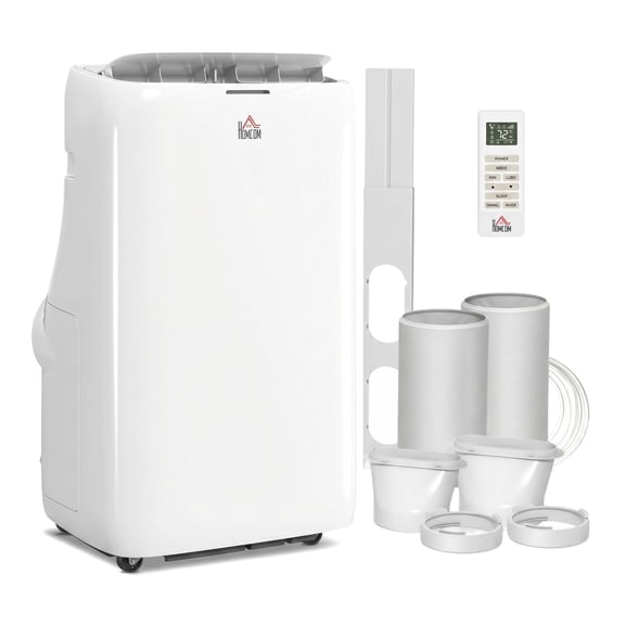 14000 BTU Inverter Portable Air Conditioner, Dual Hose AC Unit with Cool Dehumidifier Fan, Covers Up to 700 Sq Ft, 24H Timer, Sleep Mode, Remote Control, Window Kit Included