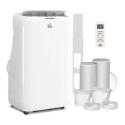 14000 BTU Inverter Portable Air Conditioner, Dual Hose AC Unit with Cool Dehumidifier Fan, Covers Up to 700 Sq Ft, 24H Timer, Sleep Mode, Remote Control, Window Kit Included