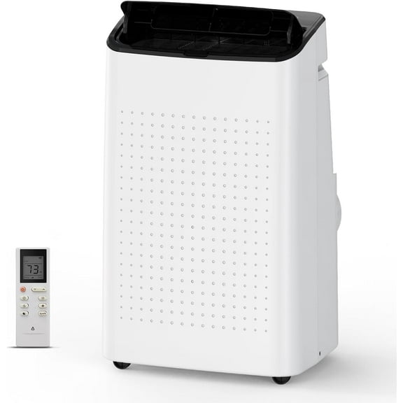 14000 BTU Portable AC - 3-in-1 Cooling/Dehumidifier/Fan,Quiet (50dB) for 750 Sq.Ft Rooms/Offices/RVs,Easy Install Window Kit,Remote & 24H Timer