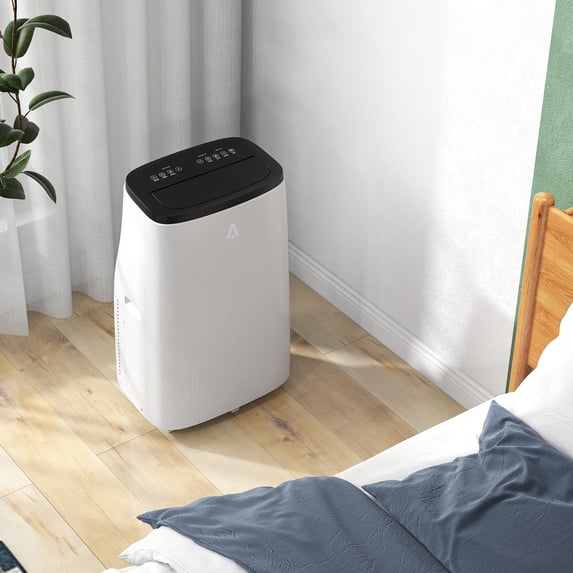 14000 BTU Portable Air Conditioner – 3-in-1 Cooling, Fan & Dehumidifier – Quiet 50dB Sleep Mode, Energy Efficient, LED Display, Easy Window Installation – Cools up to 800 Sq.Ft. – Dark Top Cover Plus