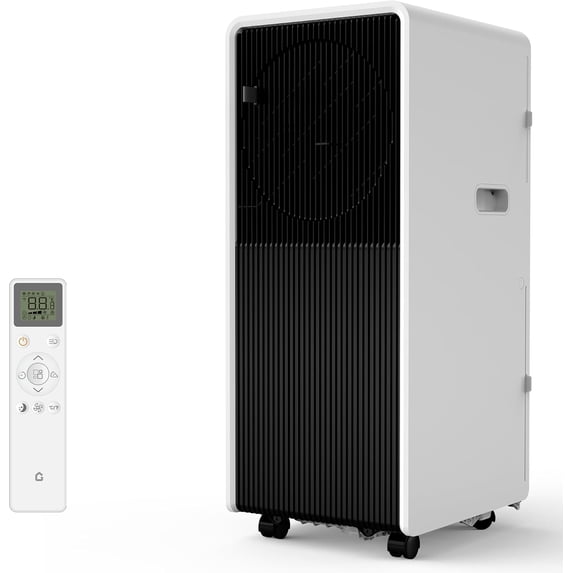 14000 BTU Portable Air Conditioner, 3-in-1 Quiet AC Unit Cools Up to 750 Sq.Ft, Dehumidifier & Fan Modes, Remote Control, 24h Timer, Easy Install for Bedroom, Living Room, Office