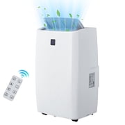 14000 BTU Portable Air Conditioner, 4-in-1 Mobile AC Unit with Cooling, Dehumidifier, Fan & Sleep Mode, Remote Control, 24H Timer, Covers Rooms up to 750 Sq.Ft for Home, Bedroom or Office