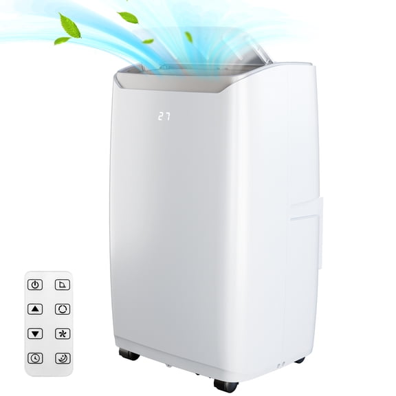 14000 BTU Portable Air Conditioner, Fast Cooling 750 Sq.Ft, 3-in-1 Cooling AC Unit with Dehumidifier and Fan Mode, Includes Window Kit & Remote, 24H Timer, for Home & Bedroom