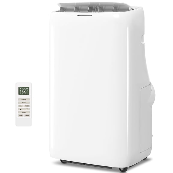 14000 BTU Portable Air Conditioner, Inverter Dual Hose AC Unit for 700 Sq Ft, Cool, Dehumidify, Fan, Window Kit Included