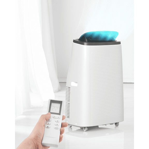 14000 BTU Portable Air Conditioner with Remote Control,Quiet AC Unit with Cool, Dehumidifier & Fan Mode Room Cooling Up to 700 sq ft,24 Hour Timer, Window Installation Kit