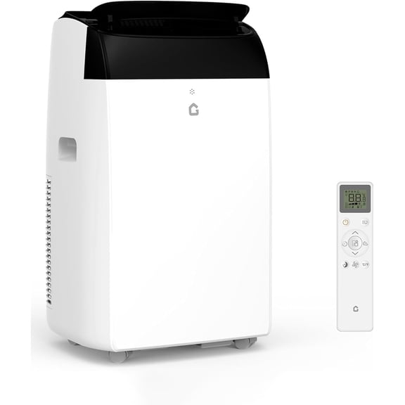 14000 BTU Portable Air Conditioner Rooms up to 700 Sq.Ft, Low Noise Auto-Evaporation Portable AC Unit w/Remote Control, 24-Hour Timer, LED Display, Auto-Evaporation, Window Installation Kit