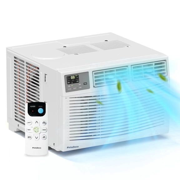 14000 BTU Window Air Conditioner 700 sq ft. Ac Units Intelligent , LED Diswplay Screen, with Remote Control, Can Be Used as a Dehumidifier/Fan