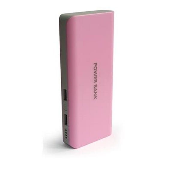 14000 mAh Portable USB Power Bank/ External Battery for Acer Liquid Z6, Liquid Z6 Plus, Liquid Zest Plus - Pink