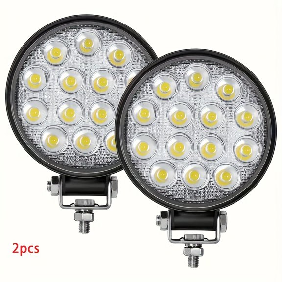 14000LM Circular Light Strip Light Group 4.5 Inches White Light 140W Beam Mini Off-road Driving Work Light 9-30V LED Off-road Floodlight Car Truck Tractor SUV Excavator Ship