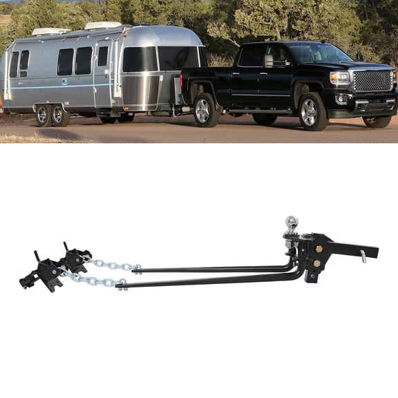 14000lbs Weight Distribution Hitch, Trailer Hitch, Black Trailer Hitch Device