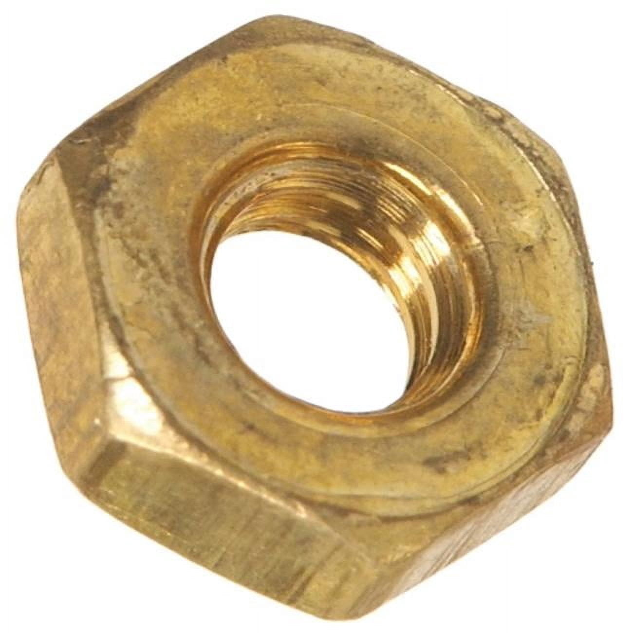 140058 10-32 in. Hex Machine Brass Screw Nut