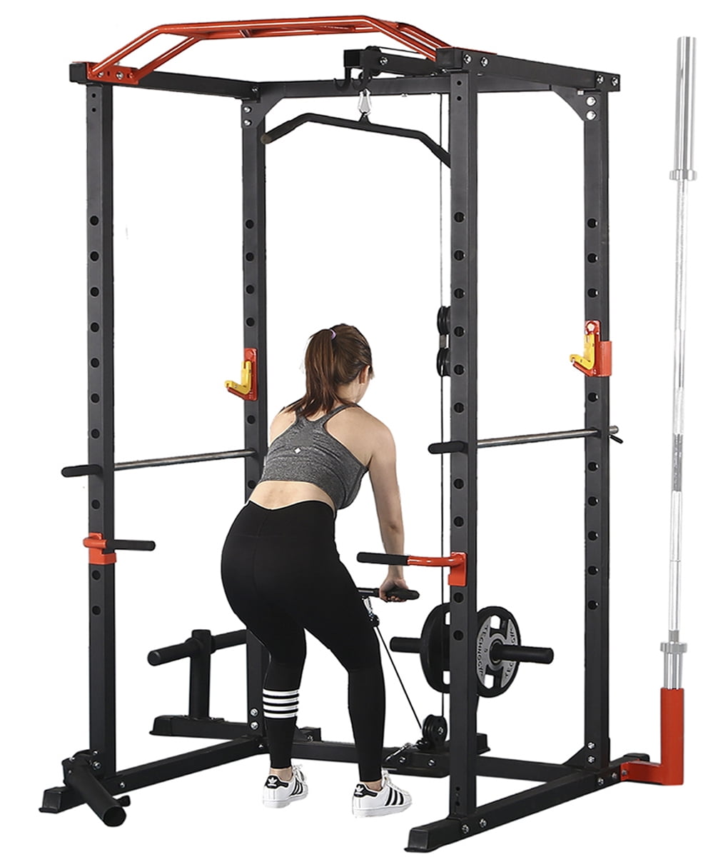 1400LBS Multi Functional Power Rack Cage 87 H Professional
