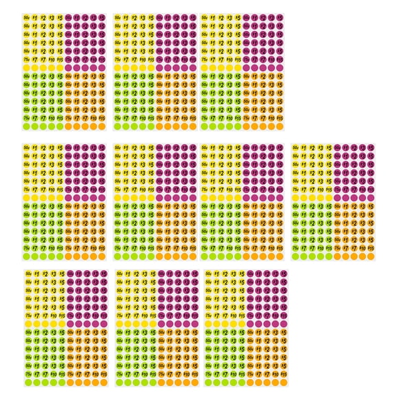 1400Pcs Garage Saling Labels for Labelling Clothing Jewelry Electronics Books Furniture Household Items