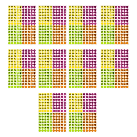 1400Pcs Pre-Priced Pricing Stickers, Garage Sale Labels Yard Sale Princing Stickers, Pre-Priced Pricing Labels Stickers