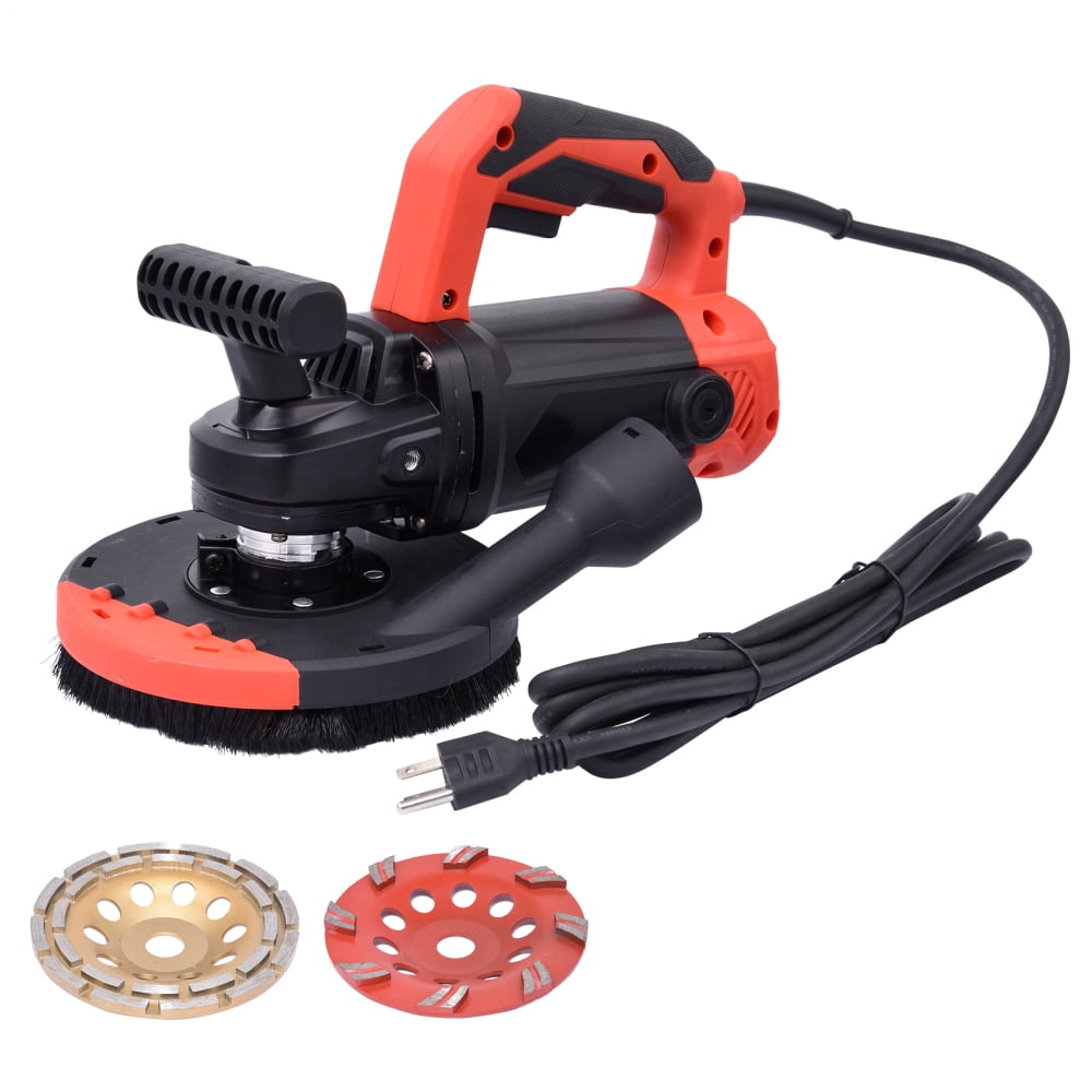 1400W Angle Grinder with Vacuum-Compatible Dust Cover & 2 Grinding Wheel for Workshop Operations