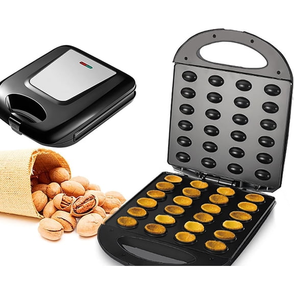 1400W Electric Nut Cake Maker, Walnut Biscuits Maker, Double Sided Heating, with Non Stick Coating and Indicator Light, for Home Kitchen Use