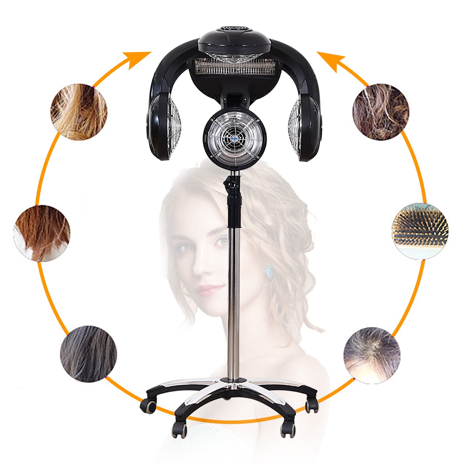 1400W Pro Accelerator Color Processor Standing Hair Dryer Salon Infrared Lamp