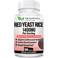 1400mg Red Yeast Rice 180ct Supports Heart Health & Blood Circulation