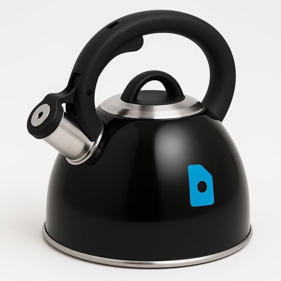 1401.173 Living Otto 2 Liter (Over 4.4 lbs) Stovetop Whistling Kettle with Quick-Flip Cap  Durable Stainless Steel Tea Kettle for Fast Boiling, Ergonomic Handle, and Loud Whistle for Kitchen Use 021