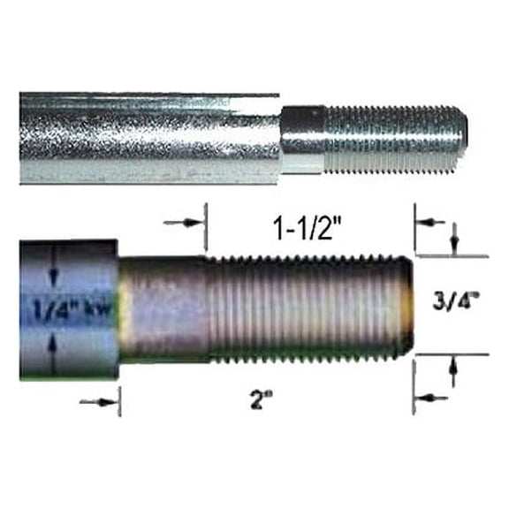1401-40 40" Solid Steel Go Kart Axle