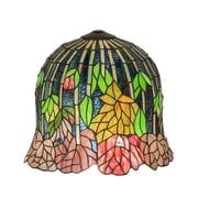 140206 Meyda 14" Wide Tiffany Flowering Lotus Shade