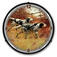 thumbnail image 1 of 1405505 English Setters clock - Made in USA, 1 of 3