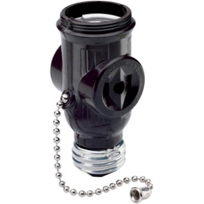 1406CC10 660W 125V Pull Chain Lampholder Outlet Adapter, Brown ...