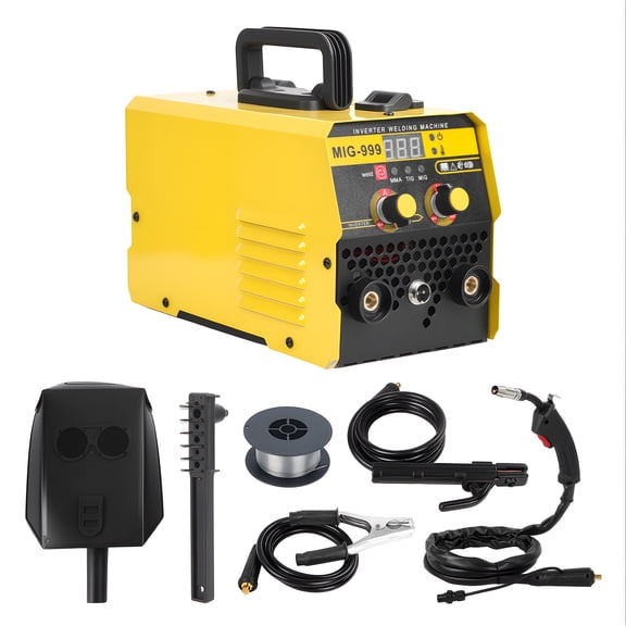 140A 3-in-1 Gasless MIG Welder, 110V Portable Flux Core Welder with LED Display for Home Auto Repair