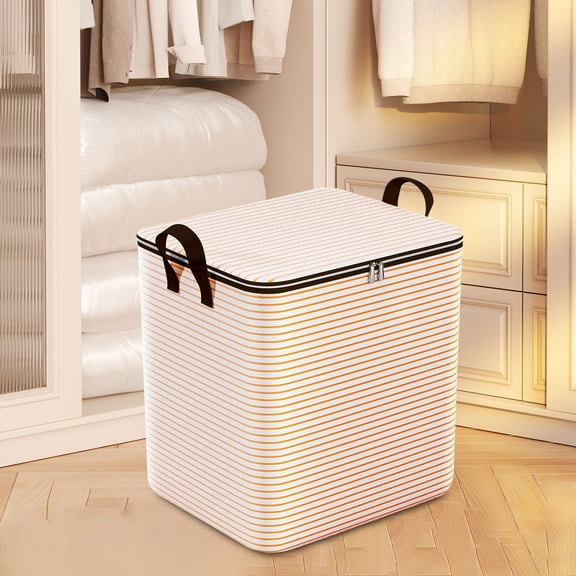 140L Large Clothes Storage Bins, Foldable Blanket Storage Bags, Large-capacity Wardrobe Clothing Storage Box, Storage Containers for with Handles and Zippers for Closet, Comforters, Pillows, Toys