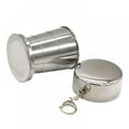 thumbnail image 1 of 140Ml Stainless Steel Camping Folding Cup Portable Outdoor Travel Camping Demountable Collapsible Cup Keychain, 1 of 6