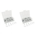 thumbnail image 1 of 140PCS Ceiling Hooks Heavy Duty Screw Cup Hook for Bathroom Kitchen Wall Ceiling Hanging Various Size Combination, 1 of 7