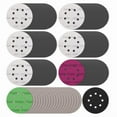 thumbnail image 1 of 140Pcs 5 Inch Wet Dry Sanding Discs, Hook and Loop Sandpaper 8 Holes Orbital Sandpaper for Orbital Sander,140pcs 5 inch sanding discs 1pcs interface pad,Mixed Color, 1 of 7