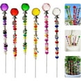 thumbnail image 1 of 140Pcs DIY Fairy Wand Beaded Garden Stakes Kit Decorative Garden Stakes Beadable Items Fairy Garden Kit for Different Festivals Fairy Garden Accessories Outdoor(Section), 1 of 13